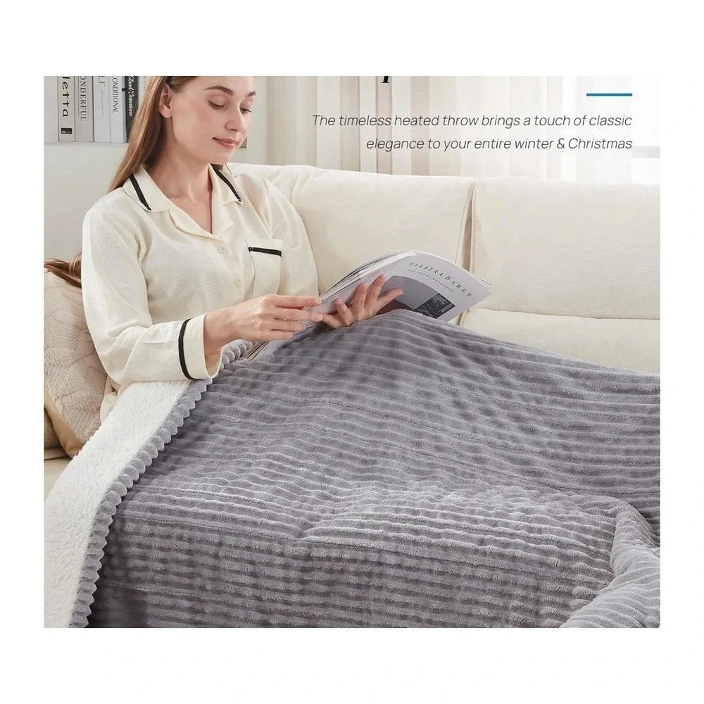 Westinghouse Electric Heated Throw Blanket Twin Sz 62